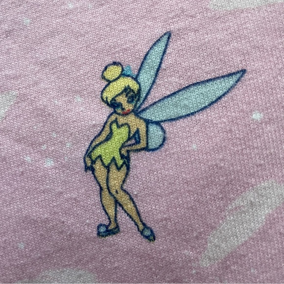 Disney Tinker Bell Pink Y2K Pajama Pants, M - Picture 3 of 6